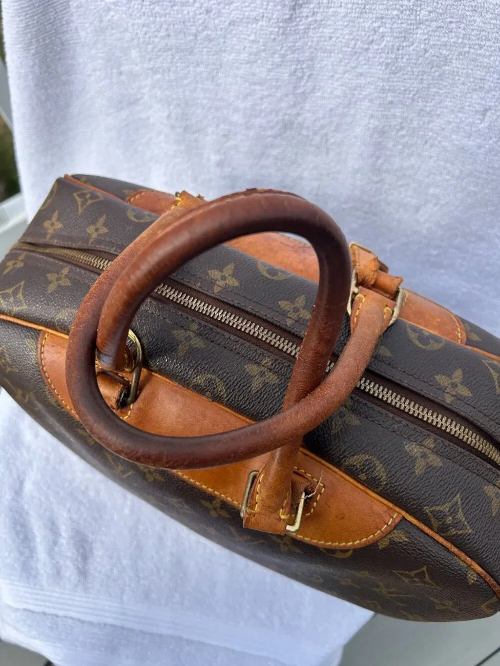 Auth Louis Vuitton MMonogram Deauville M47270 Hand Bag GOOD CONDITION! - Picture 4 of 16